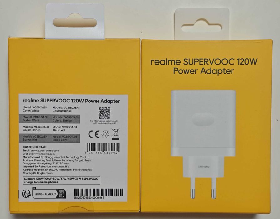 Зарядка адаптер блок OnePlus Realme Oppo 120w Вт SuperVooc SuperDart