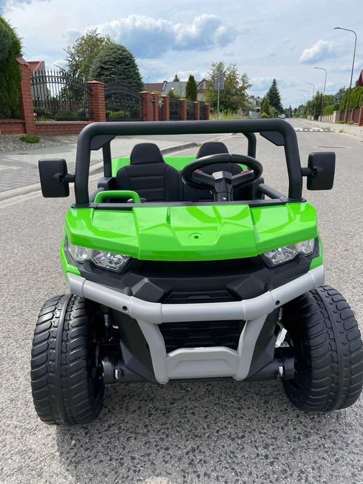 Dwuosobowy Samochód na akumulator Ciężarówka Wywrotka 4×4 Skóra USB