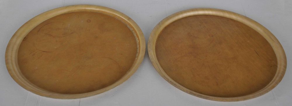 Dwie Tace Okrągłe Podstawki ze Sklejki Używane Oddam za Darmo