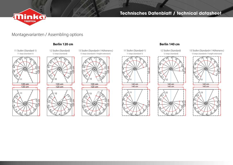 PROMOCJA ! Schody kręcone, spiralne Berlin Black śr.120 cm