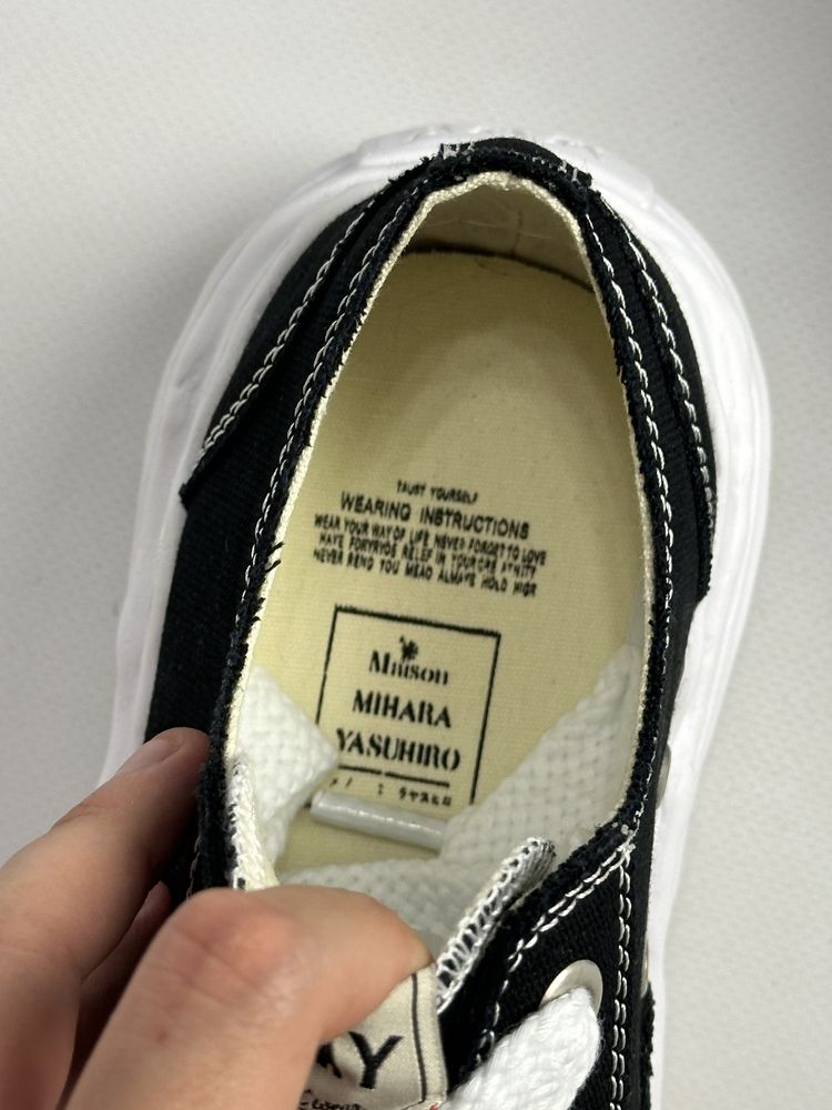 Maison Mihara Yasuhiro MMY кеди кеды черные 43 42 42,5 27 27,5 26,5 38