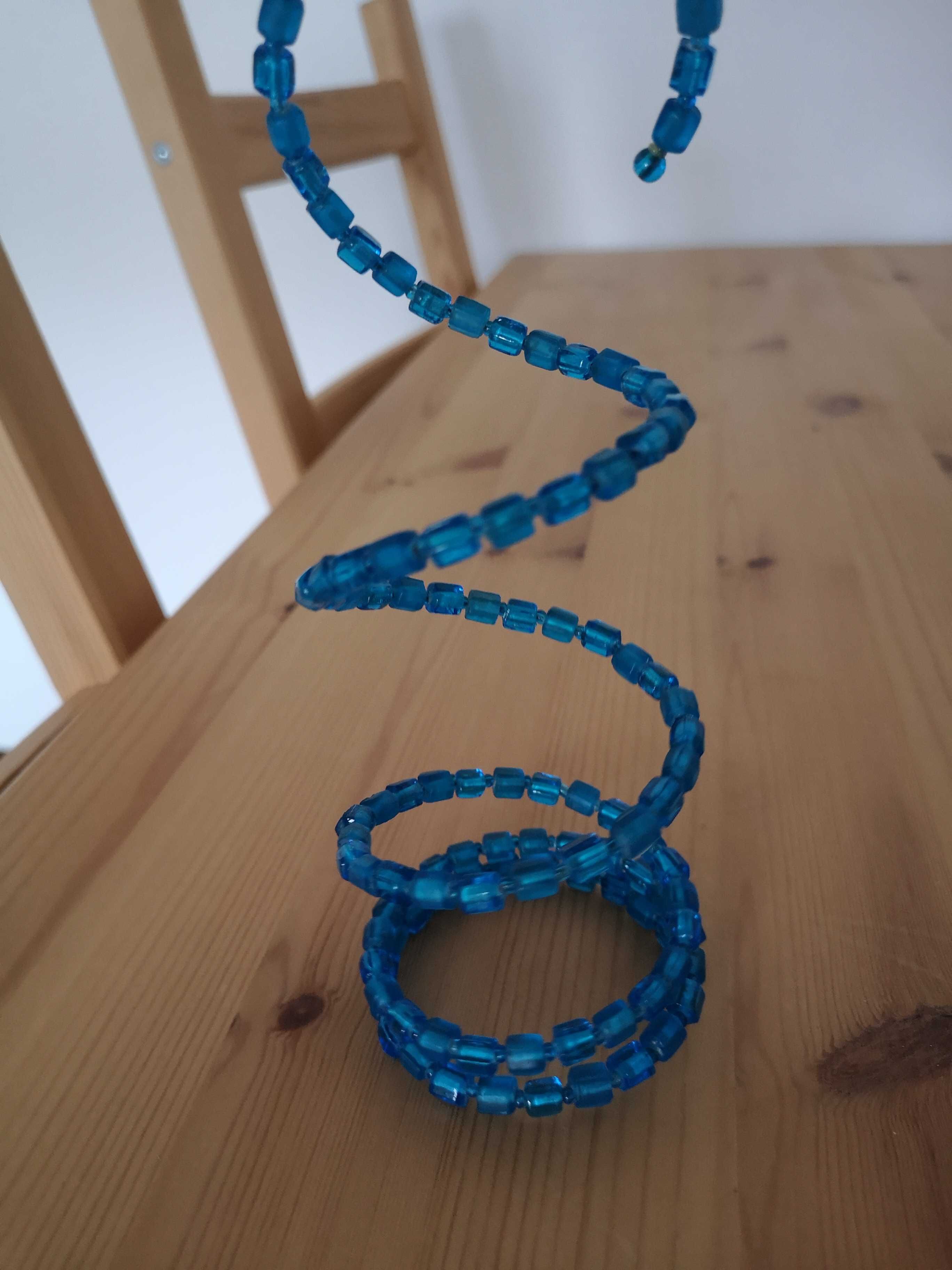 Pulseira espiral azul