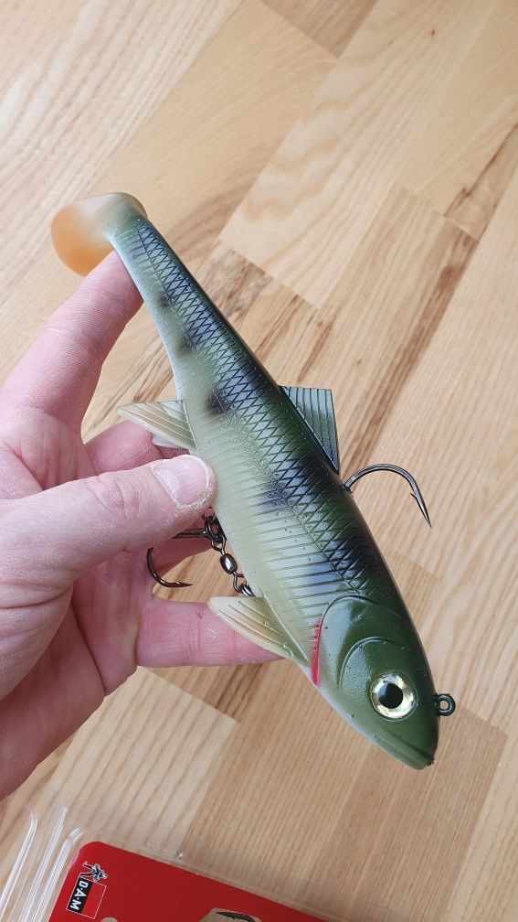 Duże szczupakowe gumy cast, trolling 23cm, 150gr