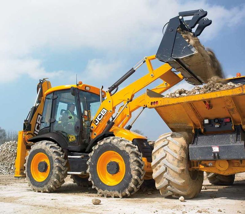 Оренда екскаватора послуги навантажувача колісного JCB 3cx JCB 4cx