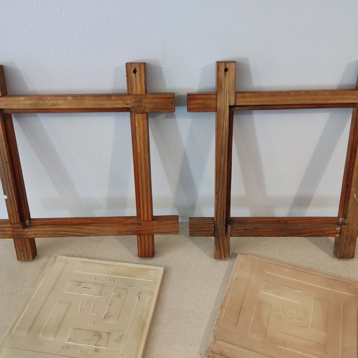 Viúva Lamego - Conjunto de 2 azulejos pintados à mão
