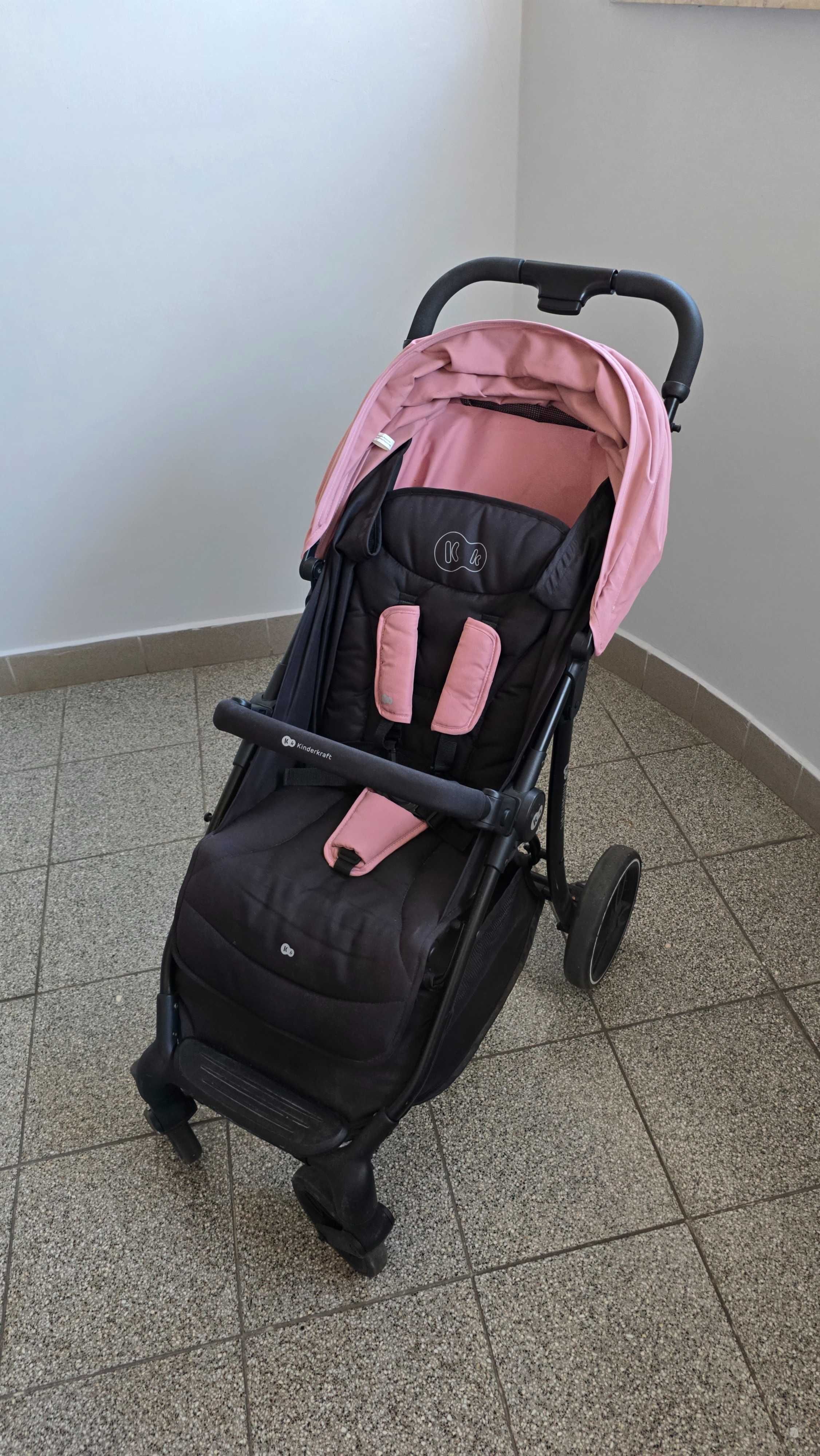 Wózek spacerówka Kinderkraft TRIG 2 różowy