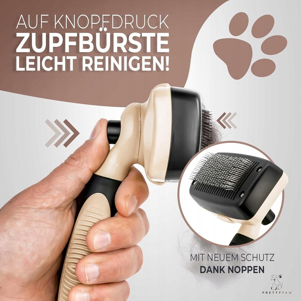 Pretty Paw profesjonalny zestaw szczotek dla kotów, 100% higieny