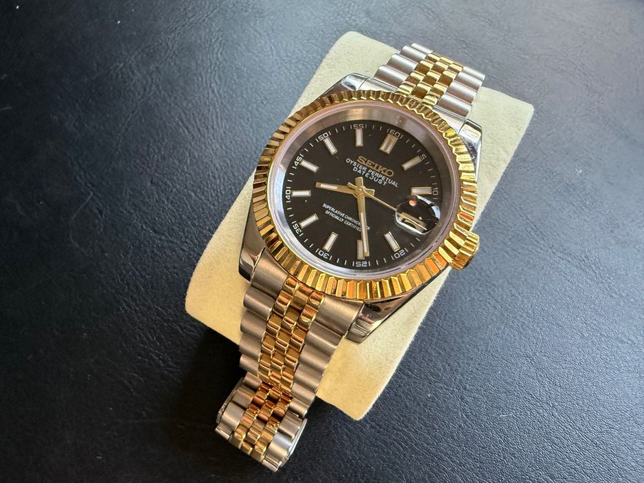 Seiko mod – homage Rolex Datejust Two Tone | Mechanizm NH35