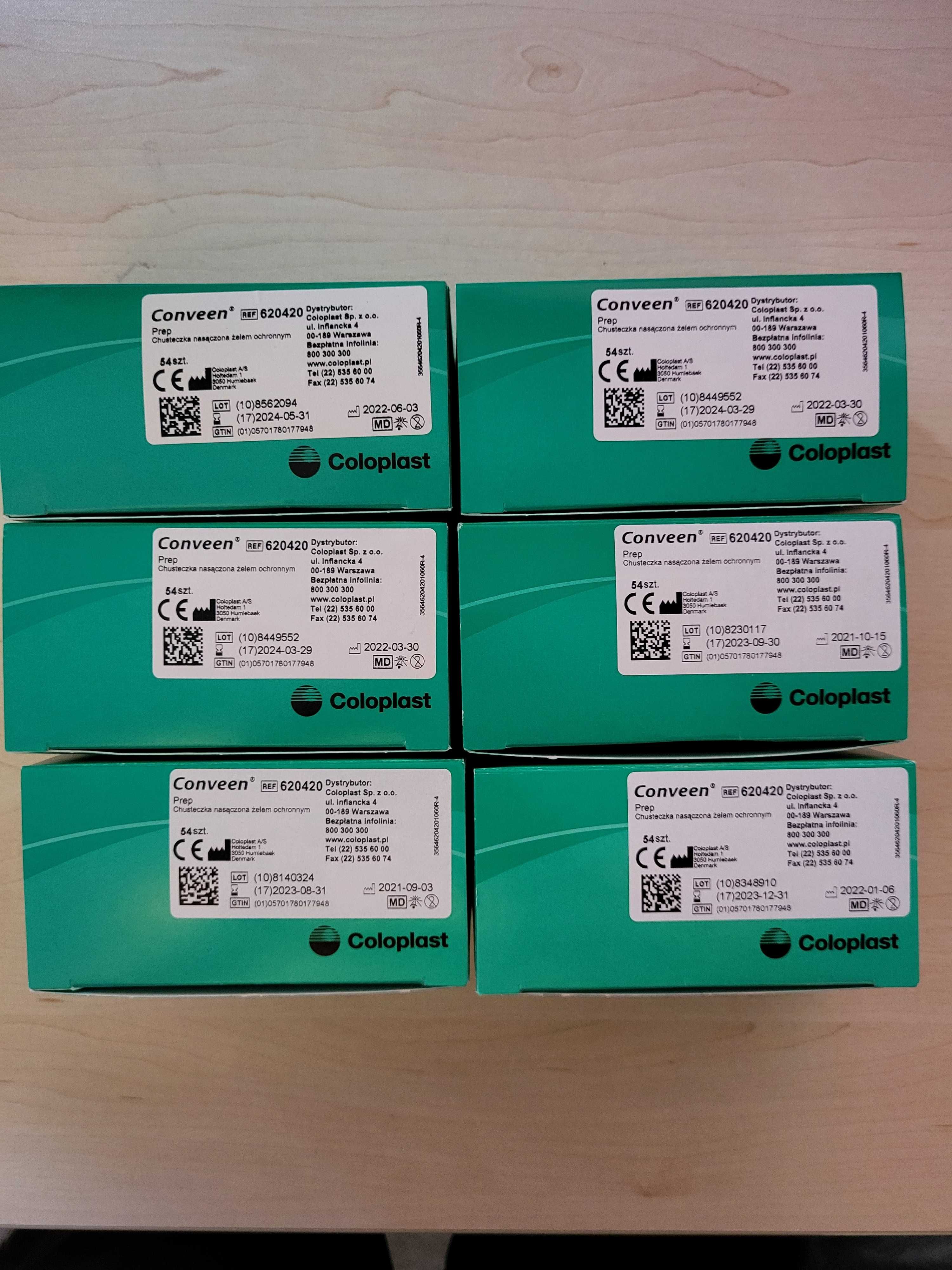 Conveen Prep Chusteczka stomijna nasączona żelem ochronnym (54szt)