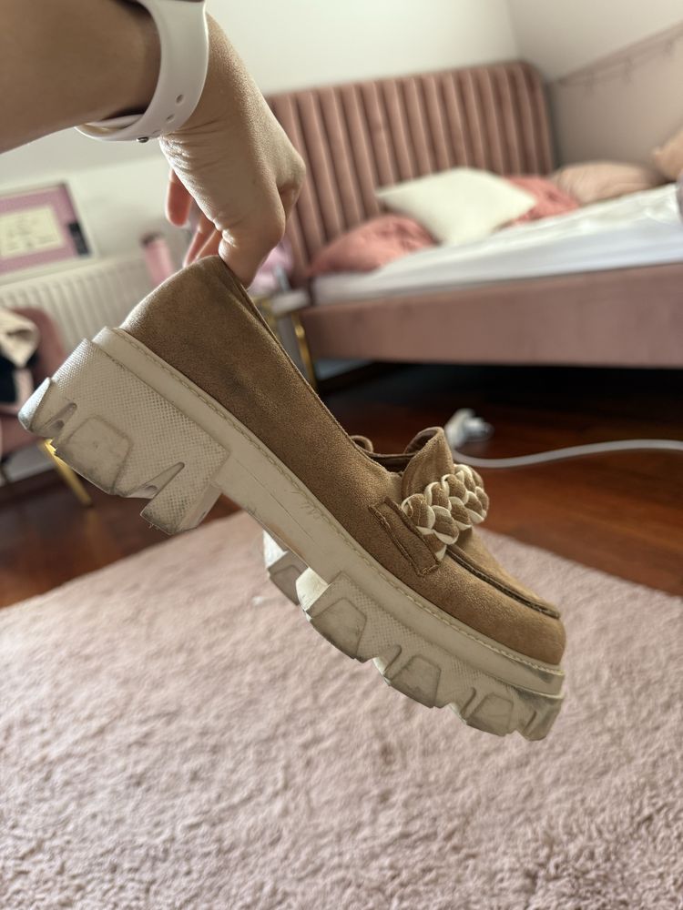 Buty DEEZEE mokasyny platforma