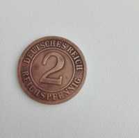 Moneta 2 Reichspfennig 1924