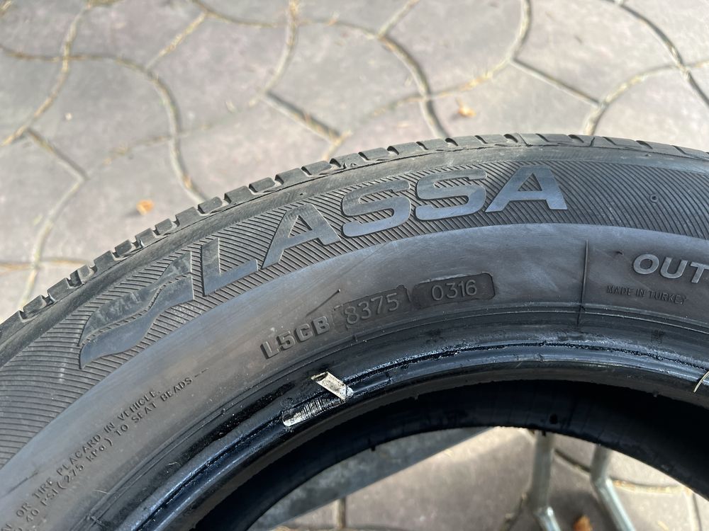 Резина літо 195/60 R 15 Lassa пара !!!8-9 мм!!!
