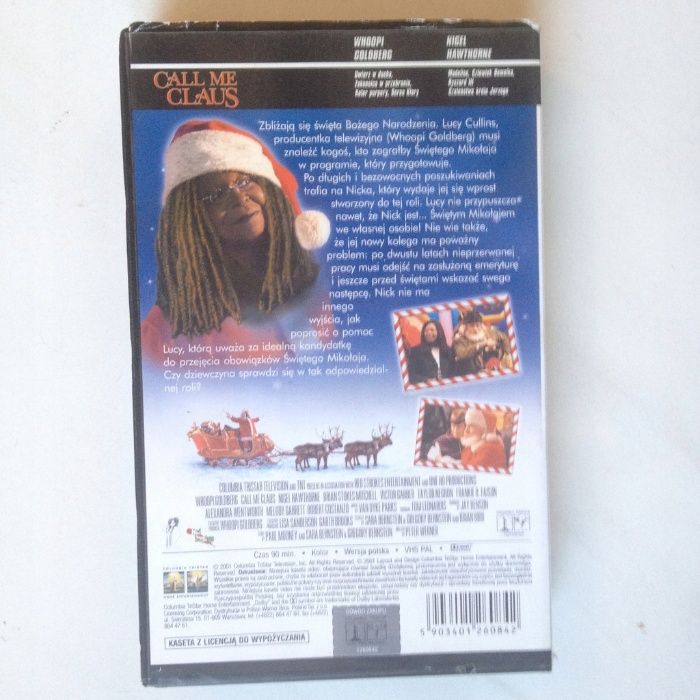 Film Zawód święty Mikołaj (Call Me Claus) Whoopi Goldberg kaseta VHS