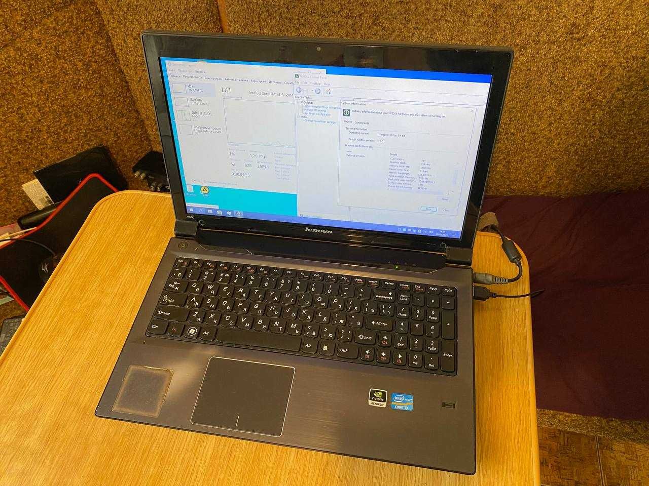 Lenovo v580 i3 процесор 4 ядра Nvidia GeForce GT