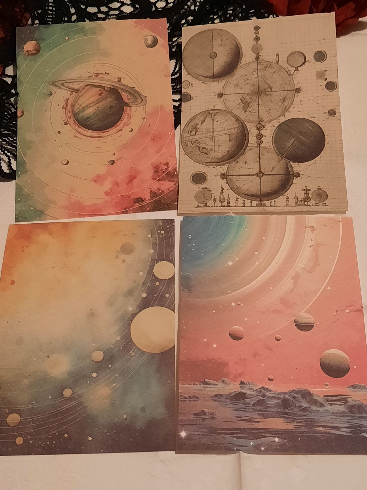 Papéis Scrapbooking Universo - 20 Folhas
