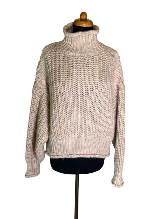 Stylowy golf damski oversize gruby H&M premium swag 2025 M