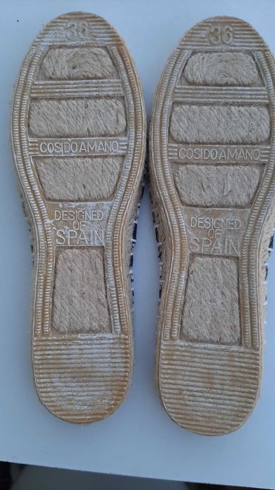 Alpercatas, 36, corda, estampado com florinhas, NOVAS