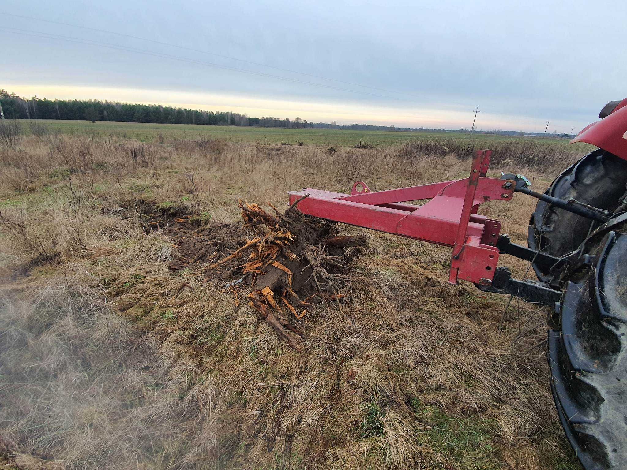 Karczowanie zakrzaczeń, usuwanie karp