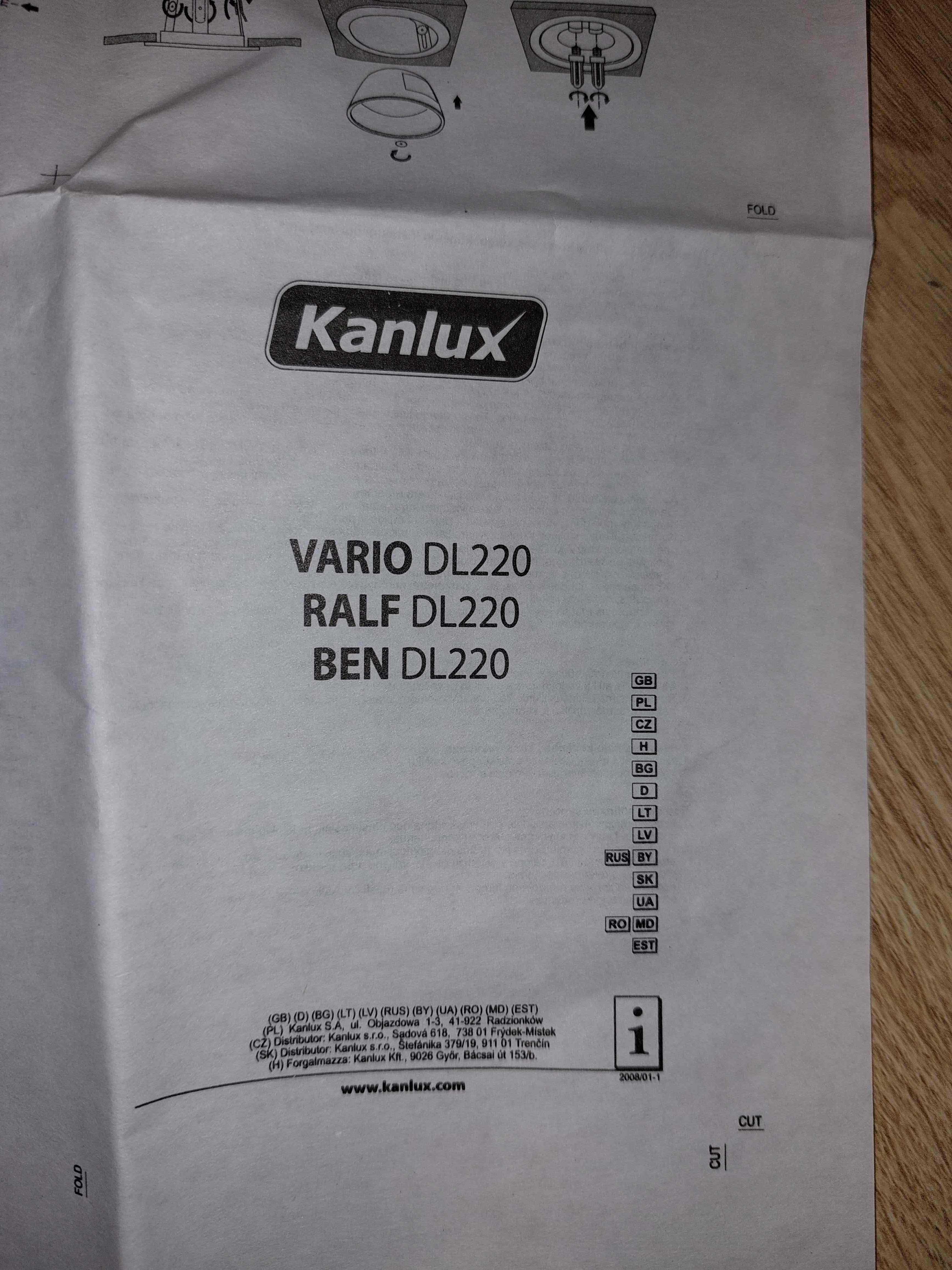 Oprawa downlight Kanlux RALF DL-220-W