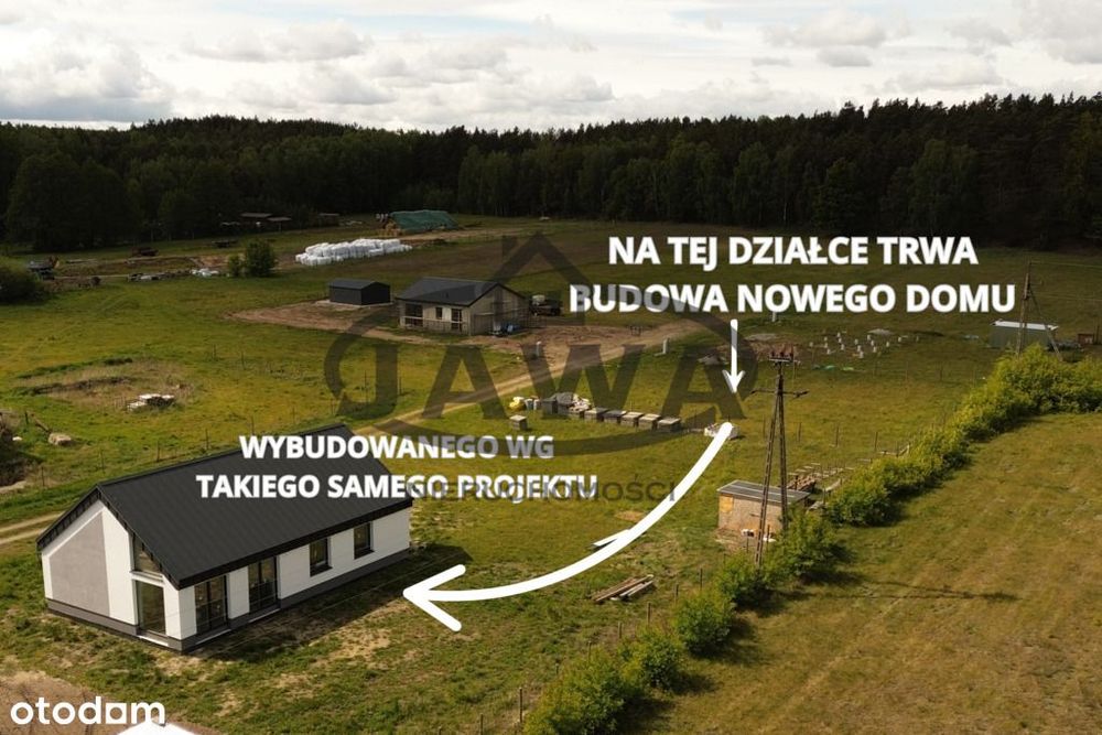 dom w stanie deweloperskim-w trakcie budowy