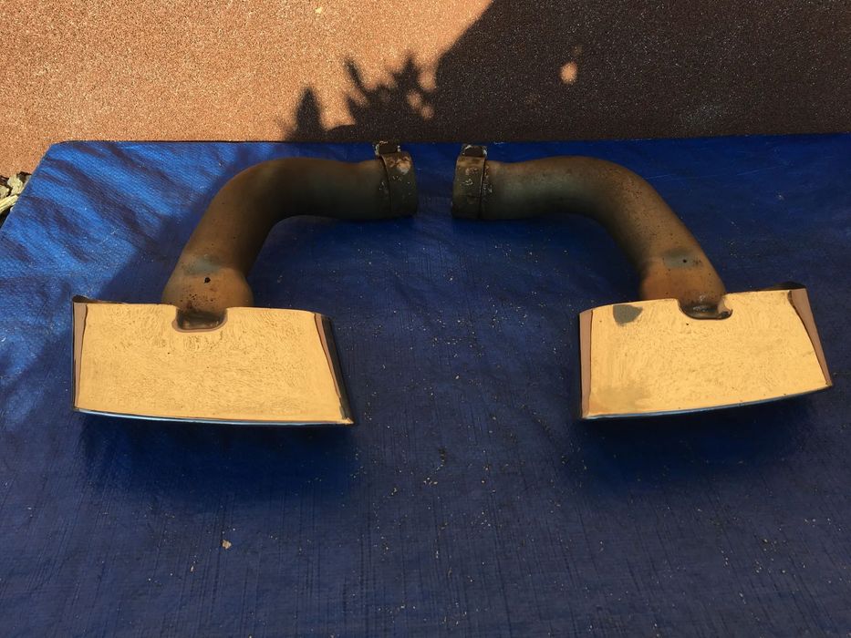 Audi Q7 4M Końcówki Wydechu Tył Prawa Lewa Tłumik Końcowy 2018r