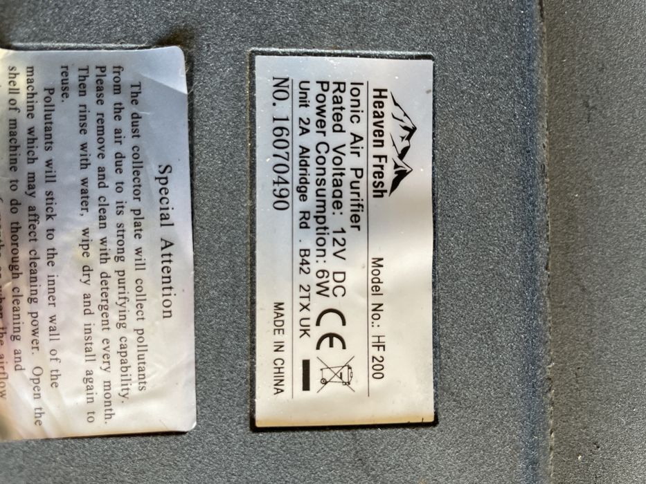 Ionizador Heaven Fresh - Purificador de ar