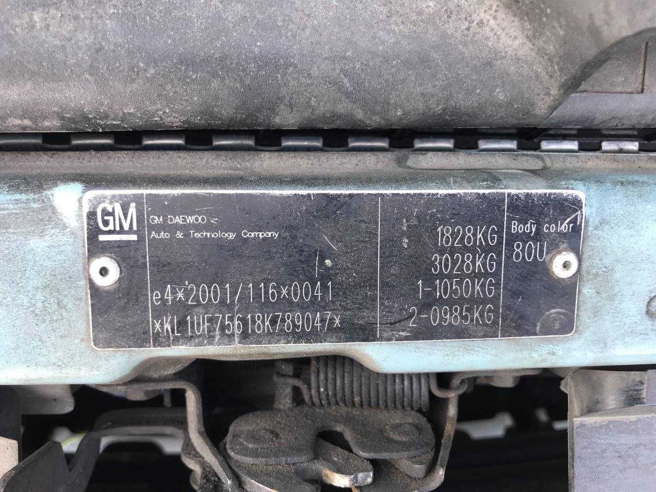 Chevrolet Tacuma 1.6 | Газ/бензин | Сімейне авто