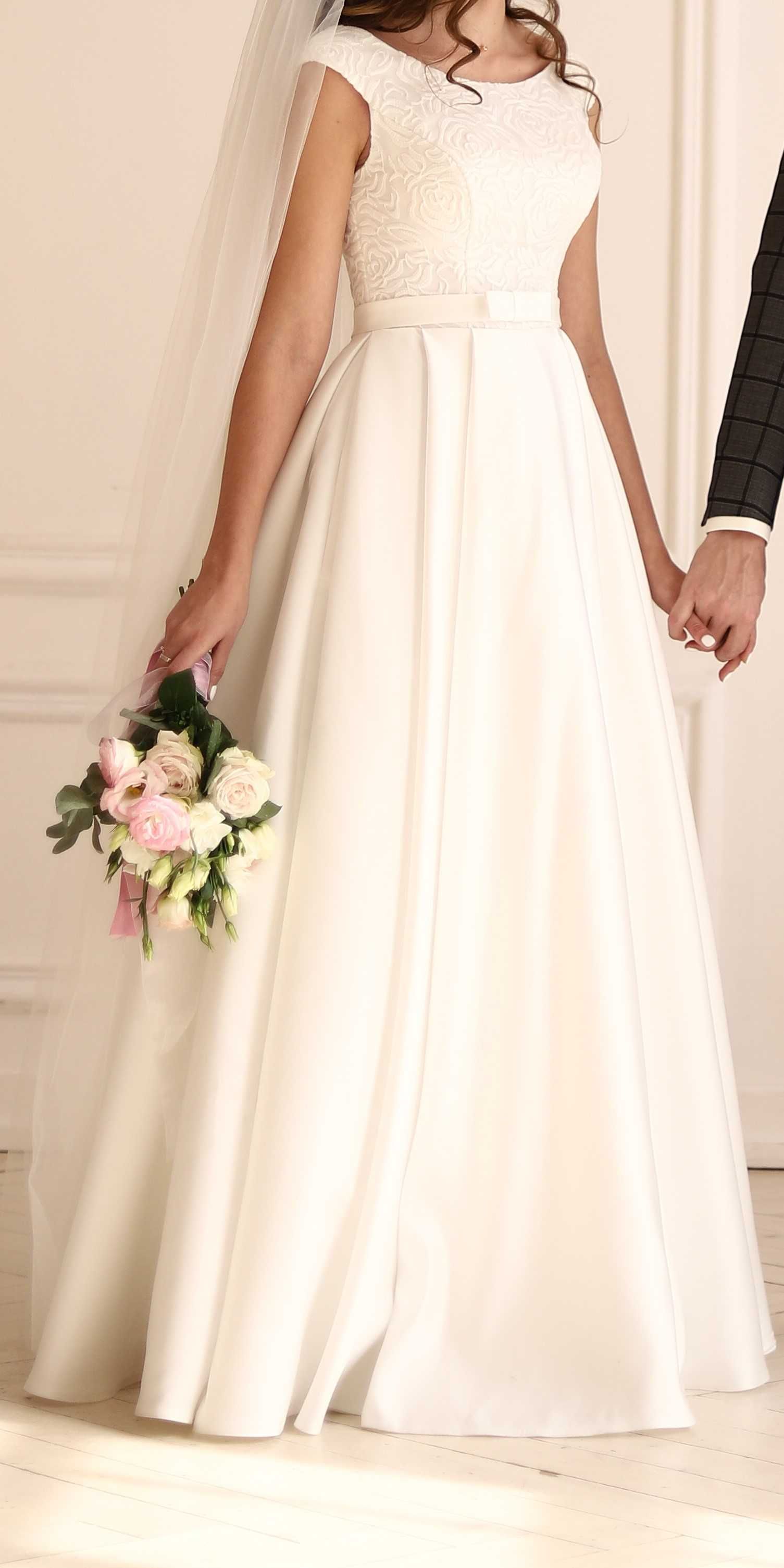 Сукня весільна біла(айворі) з кишенями\Свадебное платье