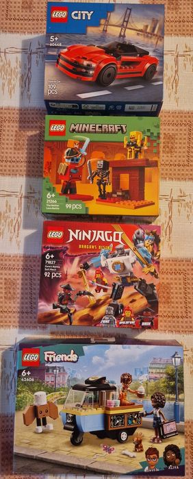 LEGO city, minecraft, ninjago, friends