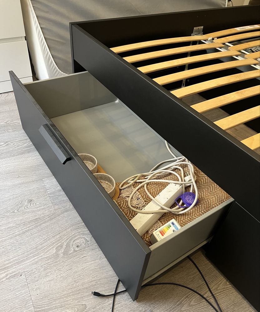 Cama BRIMNES com Armazém IKEA - 80€ (Negociável)