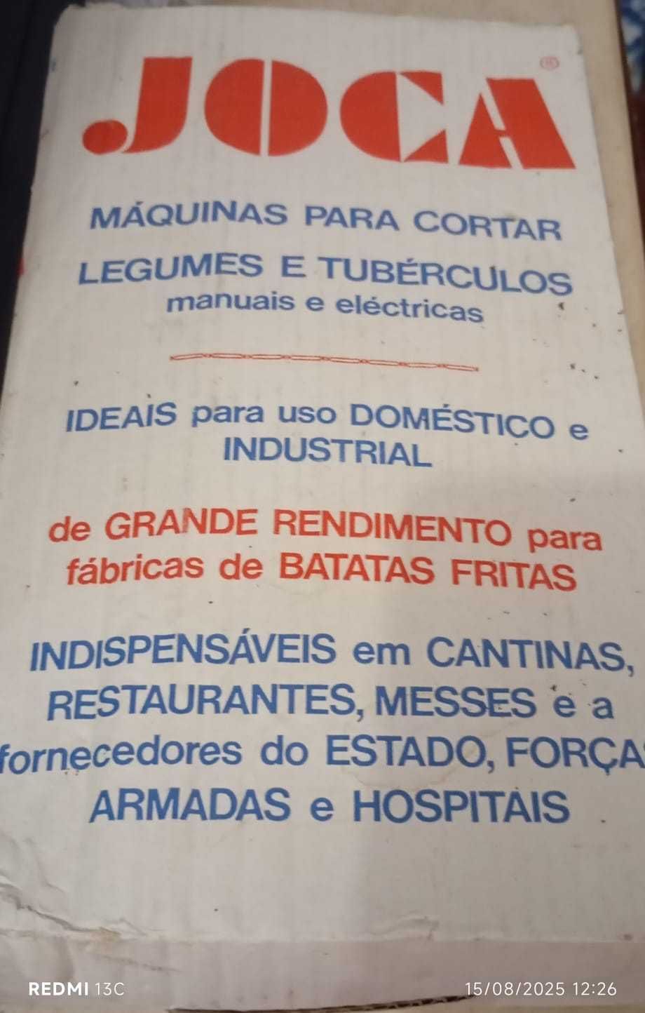 Cortador de caldo verde antigo..marca Joca
