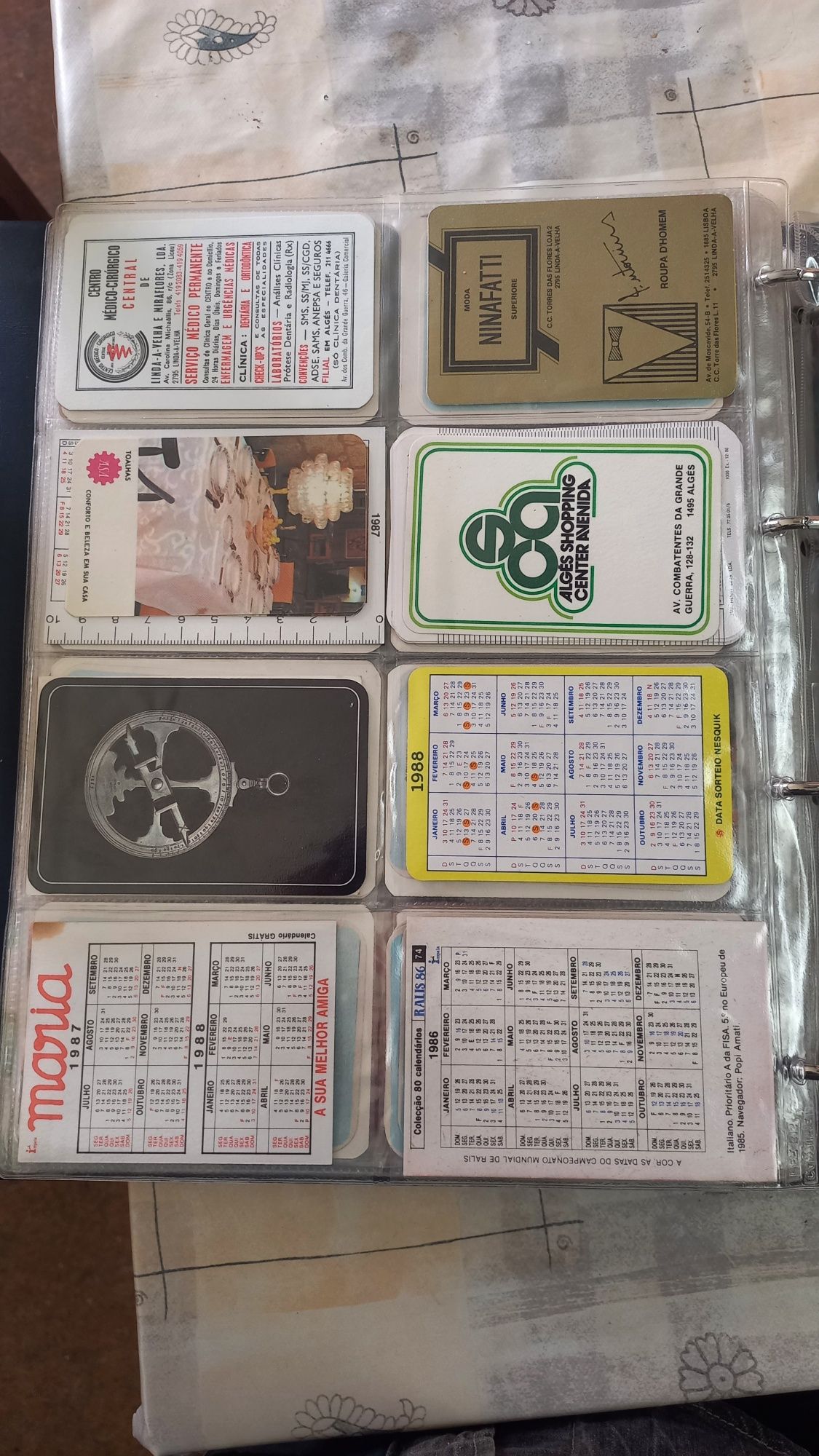 Calendários antigos varios tipos