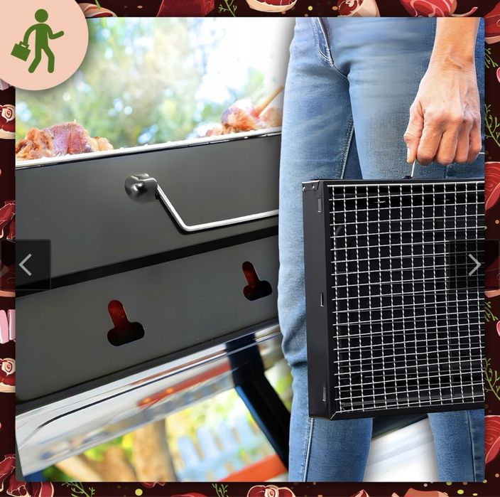 Grill turystyczny balkonowy składany przenośny walizka