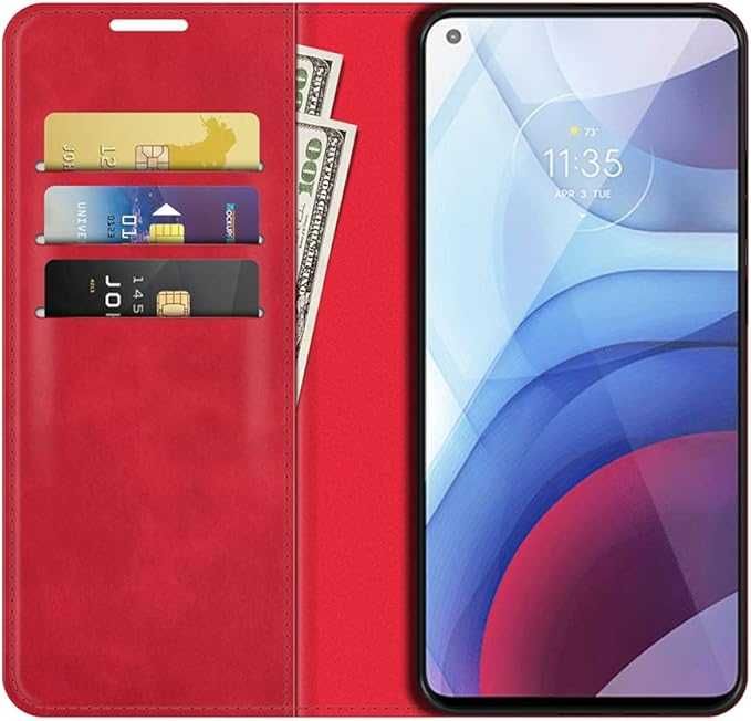 Etui z klapką Brand Set do Sony Xperia 1 IV czerwony
