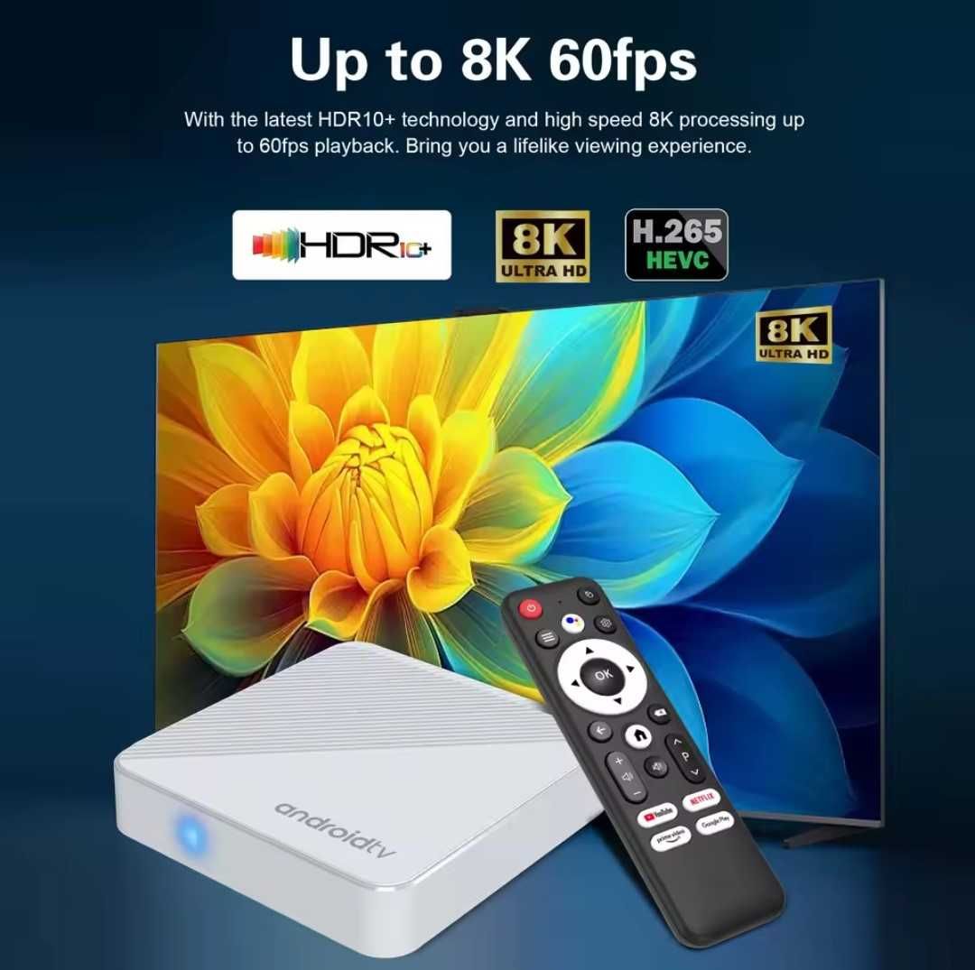 Smart TV Box MORTAL -Т1Х.  Android 14 смарт приставка
