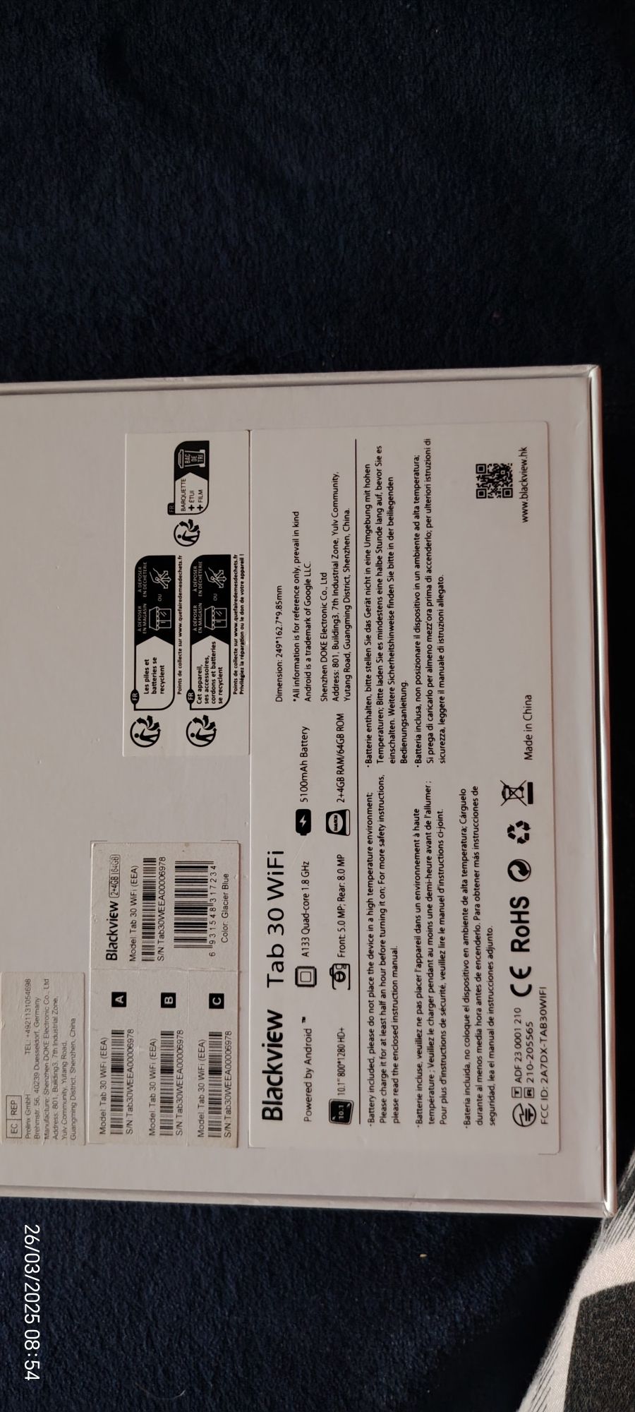 Tablet Blackview tab 30 wifi