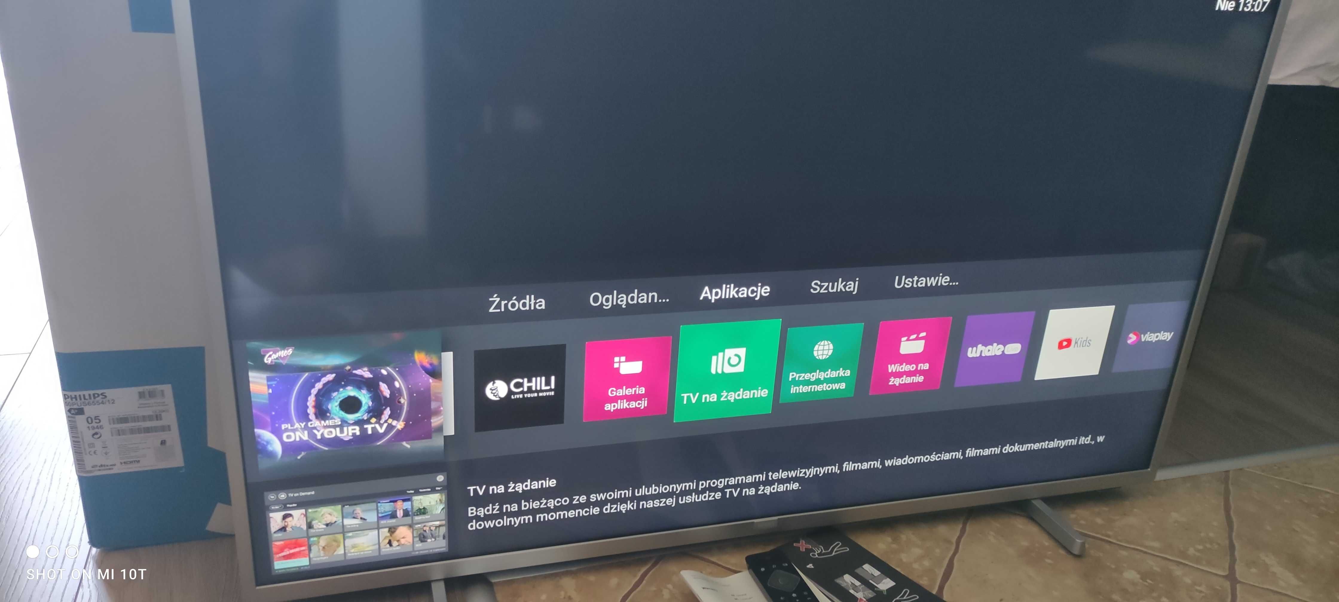 Tv Philips 50" 4k uhd  hdr dolby vision audio DTS Smart tv dvb-t2