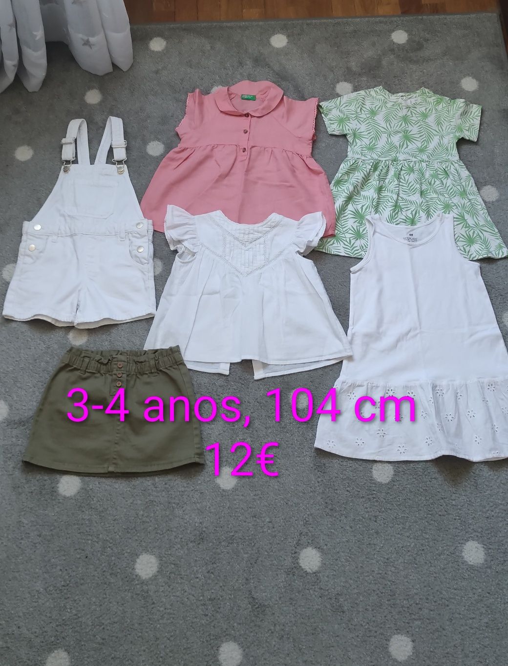 Roupa menina 3-4 anos