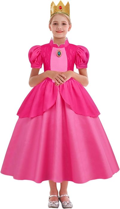 Elegancki Kostium Księżniczki Peach 110Cm