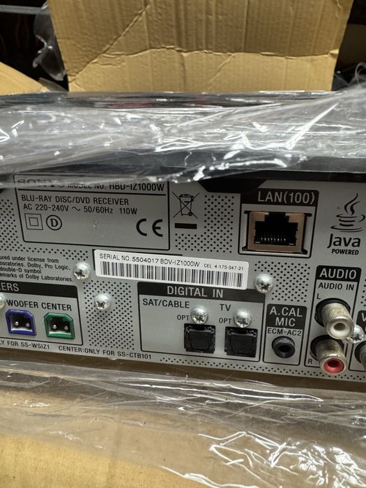 Sistema som e bluray 5.1 sony