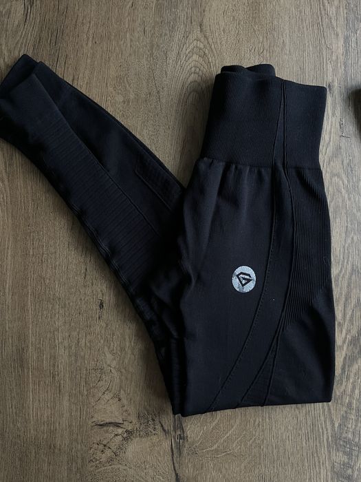 Strój do ćwiczeń, komplet Gym Glamour czarny