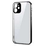 Joyroom cienkie przezroczyste etui z ramką do iPhone 12 Pro czarny