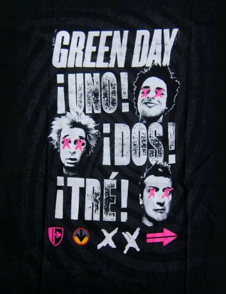 Nowa! Koszulka GREEN DAY "Uno Dos Tre" roz L (Bawełna GILDAN)