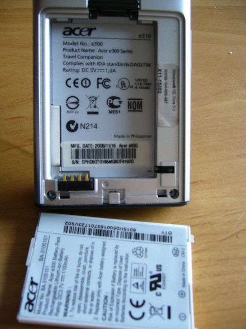 Palmtopa Acer E300 .