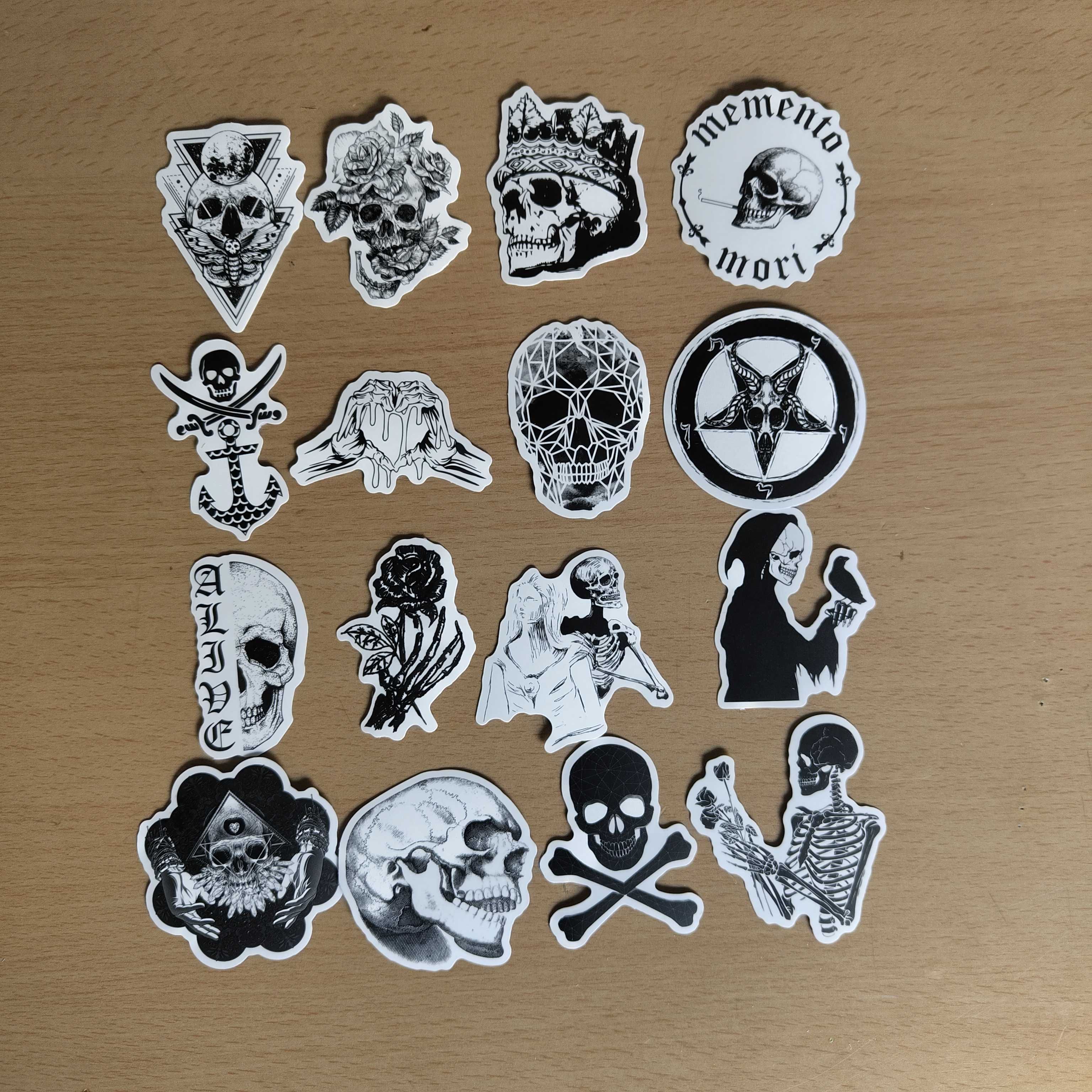 50 Stickers Autocolantes Góticos