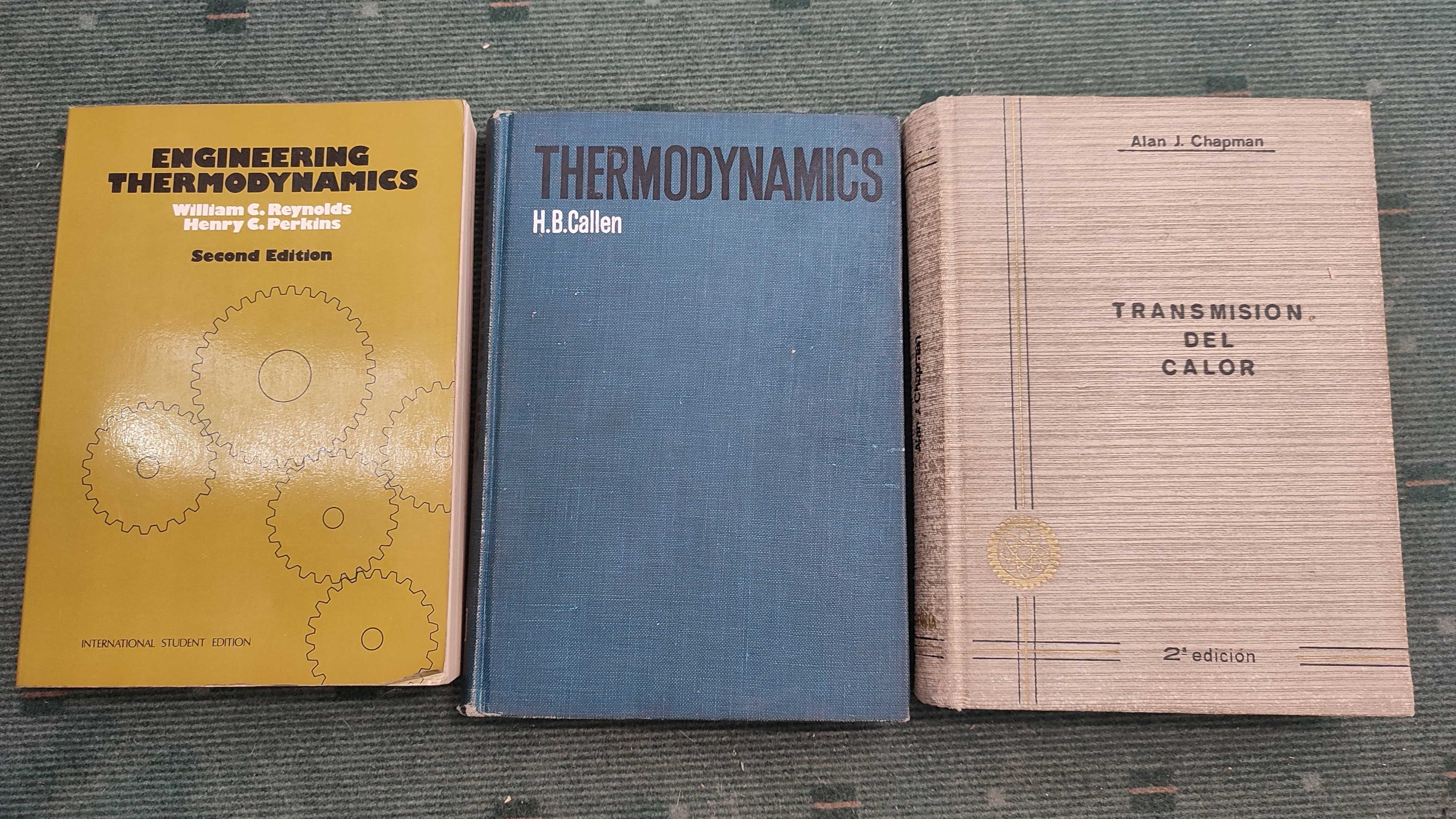 3 Livros técnicos sobre Termodinâmica