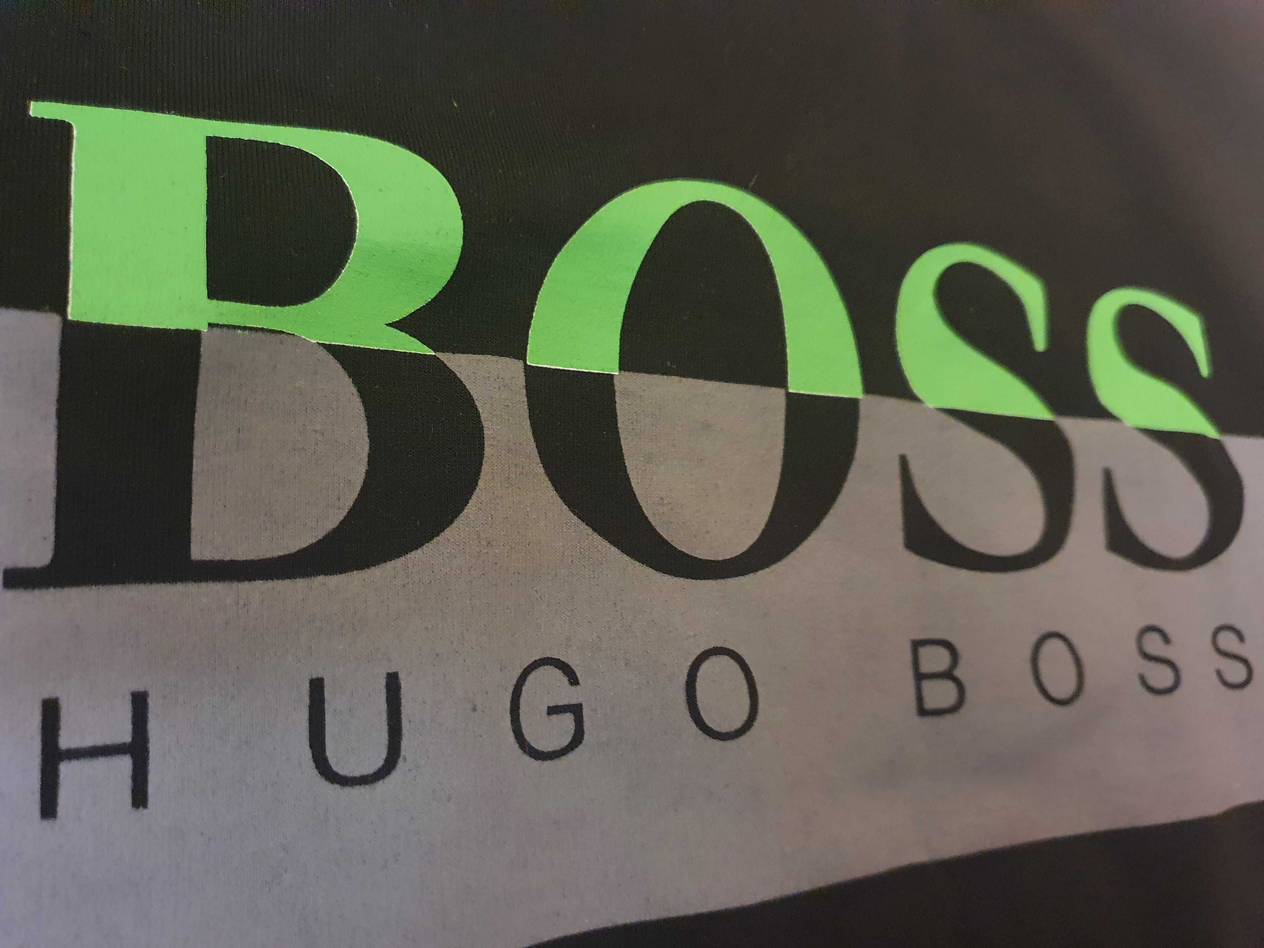 NOWA męska bluzka Hugo Boss bluza HB klasyk 4xl czarna