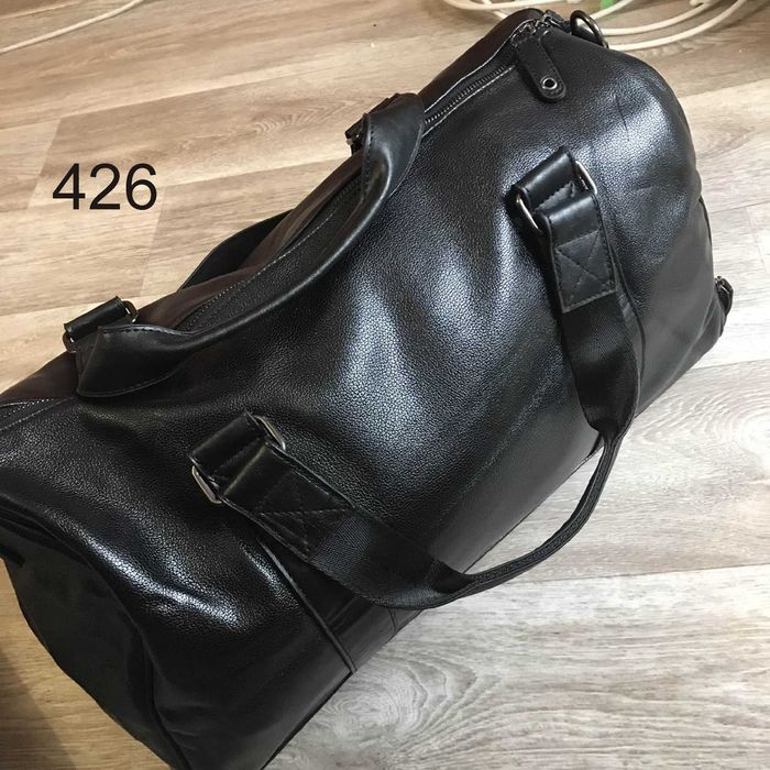 Сумка шкіряна чорна для міста, подорожей / Сумка кожаная. Є вибір