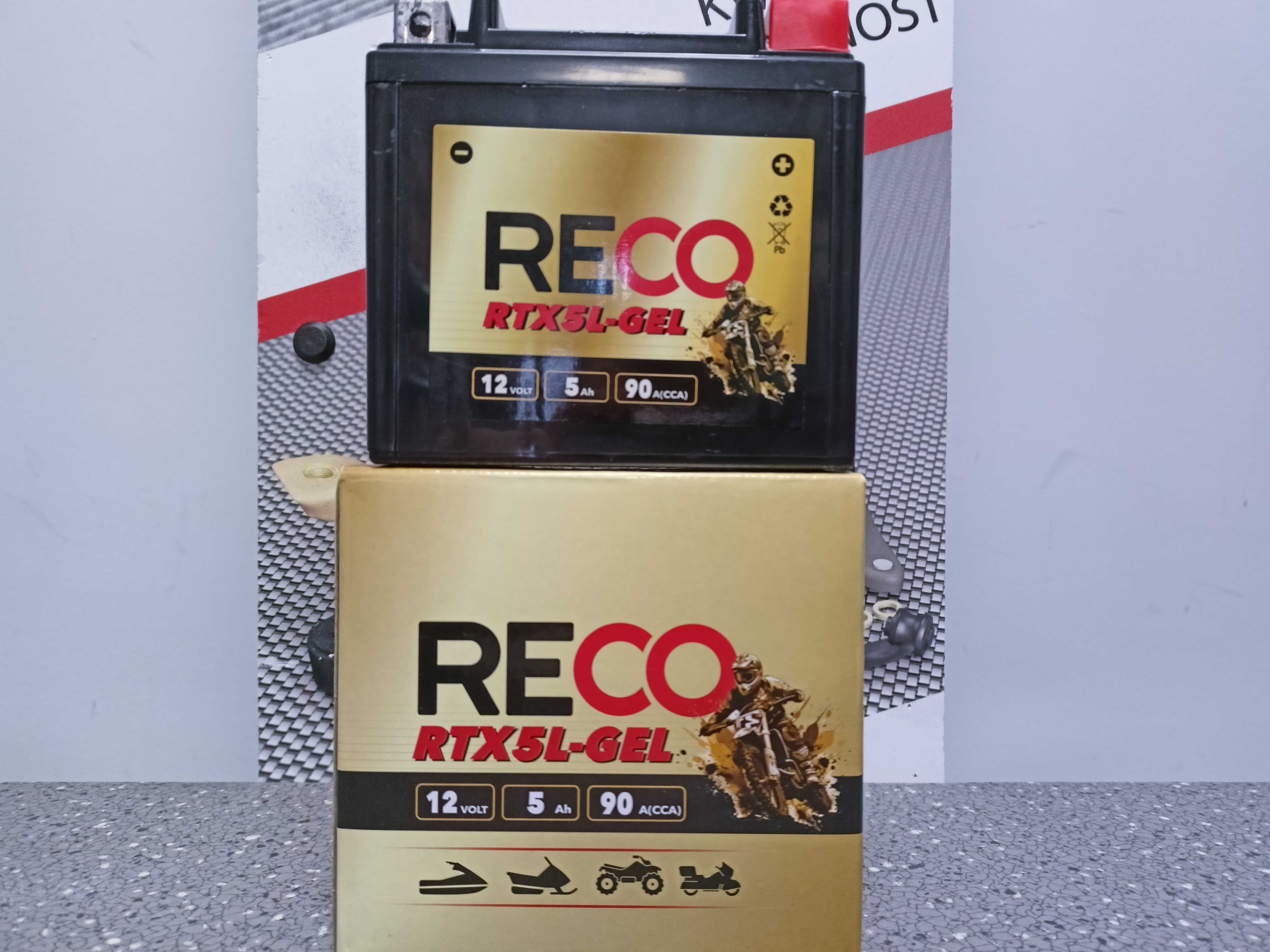 Akumulator motocyklowy 12V/5A Reco RTX5L-GEL 90A