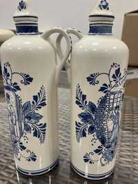 2 x Butelk /  karawka ceramiczna Delft blue